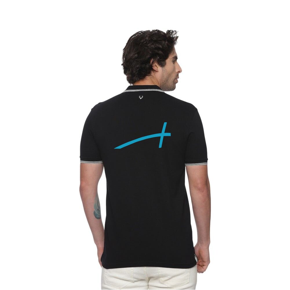 Allen Solly Polo T-shirt Men- Black SW